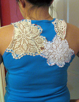 Craft Ideas Doilies on Crafts    Blog Archive Reconstruct A T Shirt With A 99 Cent Doily