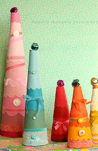 Craft Ideas Store on Store Crafts    Blog Archive Make Pretty Felt Trees    Dollar Store