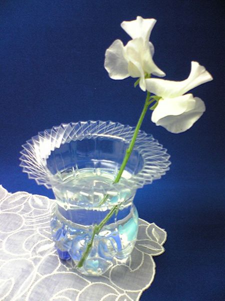 recycled plastic vase