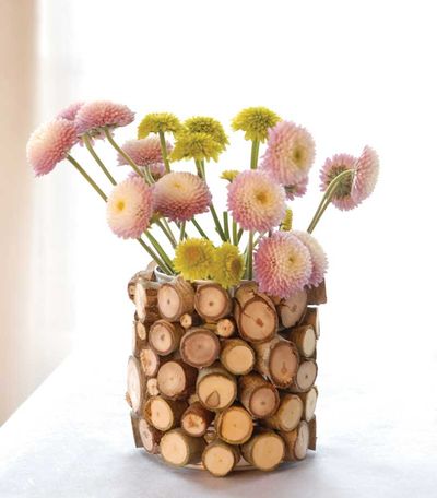 DIY Wood Flower Vase