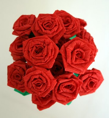 How to make paper roses easy