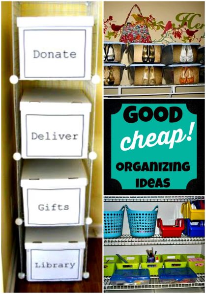 Good and cheap organizing ideas from DollarStoreCrafts.com - office organization, diy storage that fits into your decor