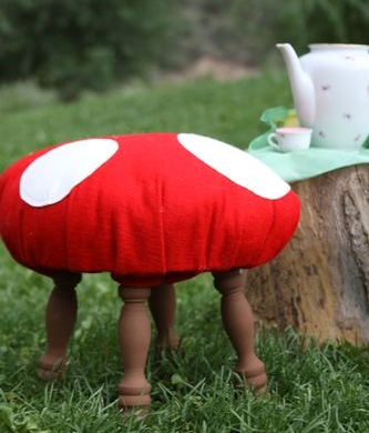 Craft Ideas Dollar Store Items on Dollar Store Crafts    Blog Archive    Make A Toadstool Stool