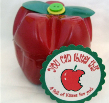 Craft Ideas Apples on Can  Bite  Into This Apple  It Is Full Of Kisses For You   Printable