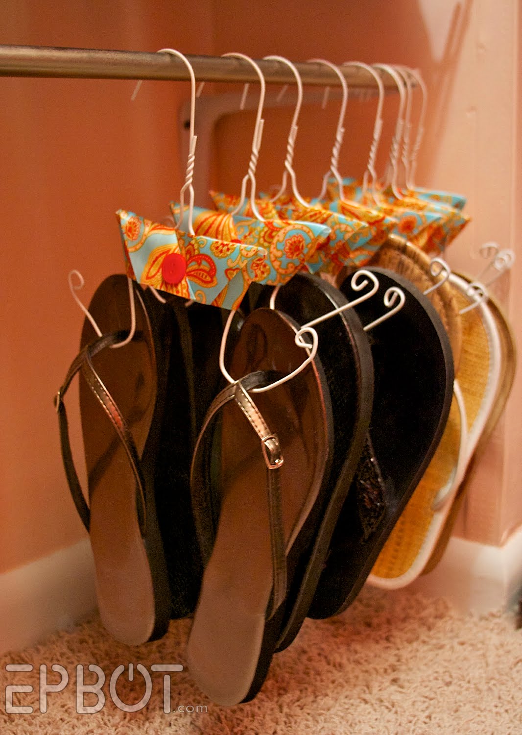 DIY Flip Flop Hangers
