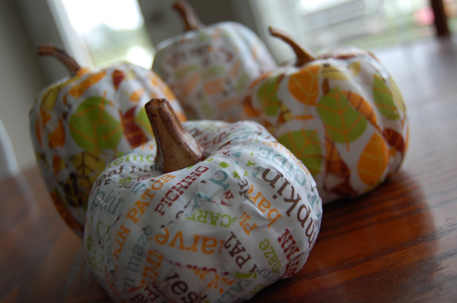 Make Fall Mod Podge Pumpkins » Dollar Store Crafts