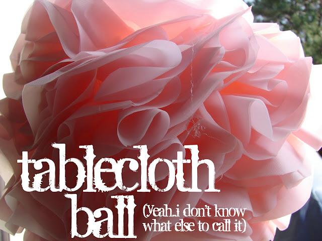  Tablecloth Ball by A Girl and a Glue Gun 