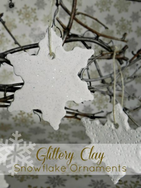 Tutorial: Glittered clay snowflake ornament (via dollarstorecrafts.com)
