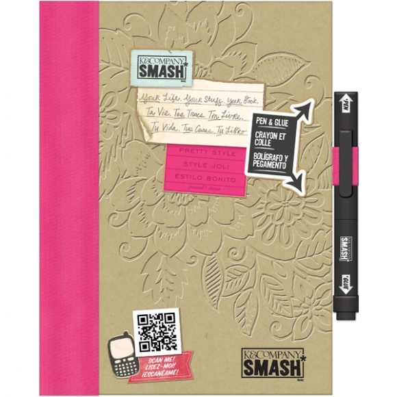 pink smash book folio