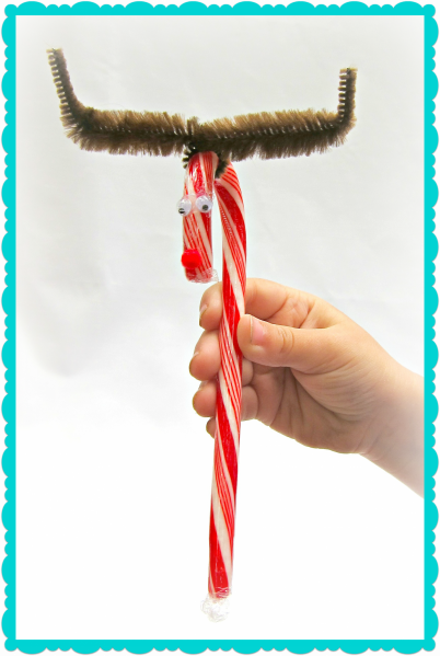 Tutorial: Candy Cane Reindeer Gift (via dollarstorecrafts.com)
