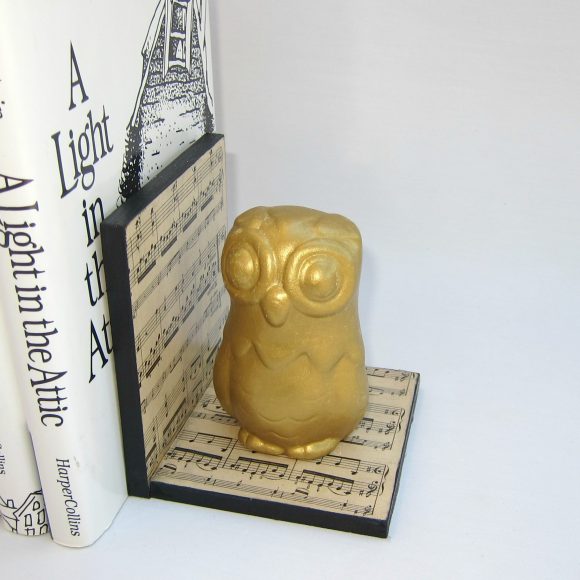 DIY Gilded Owl Bookend