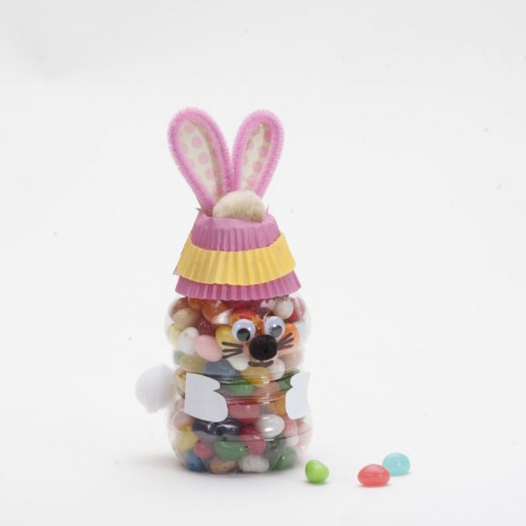 Jelly Bean Bunny Bottle Craft