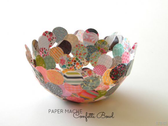 Make a Paper Mache Confetti Bowl