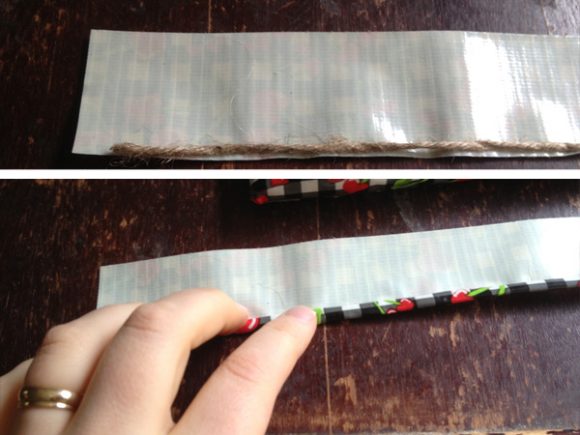 how to make a duct tape strap