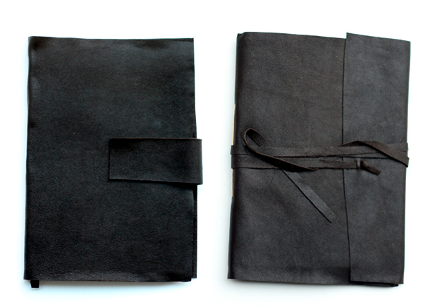 Make easy leather journals