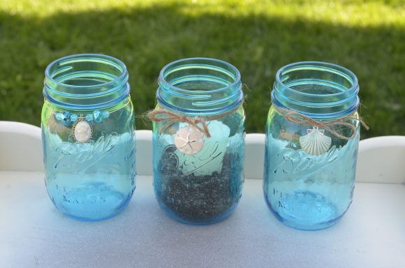 Mason jar candle holders - so easy! dollar store craft