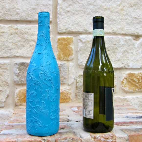 Wine Bottle to Faux Ceramic