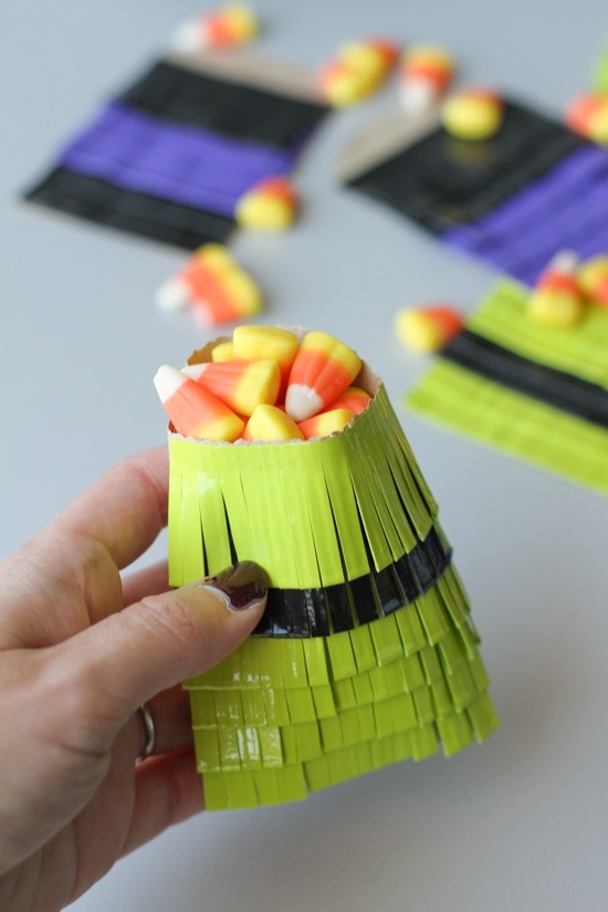 Make Duct Tape Halloween Treat Bags