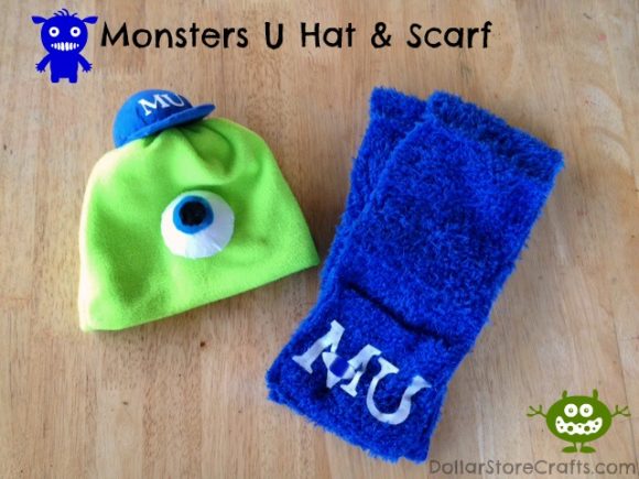 Monsters U Hat & Scarf - easy sewing project