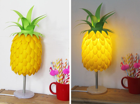 Make a pineapple lamp