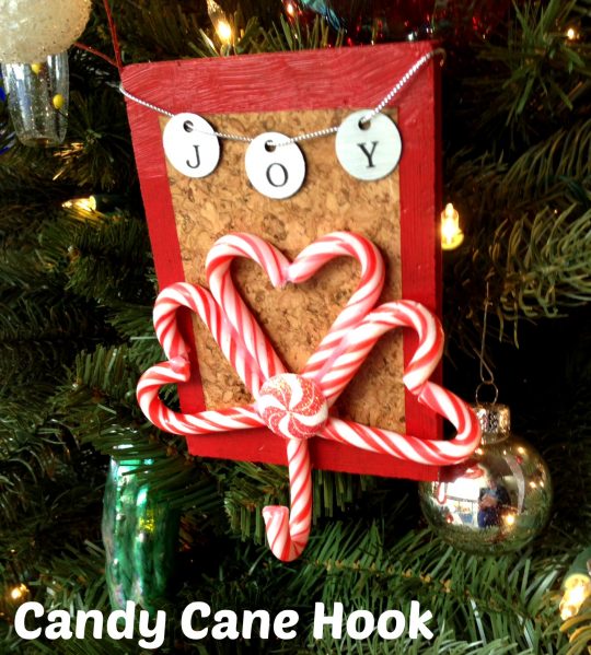 Candy cane hook -- cool idea by Dollarstorecrafts.com