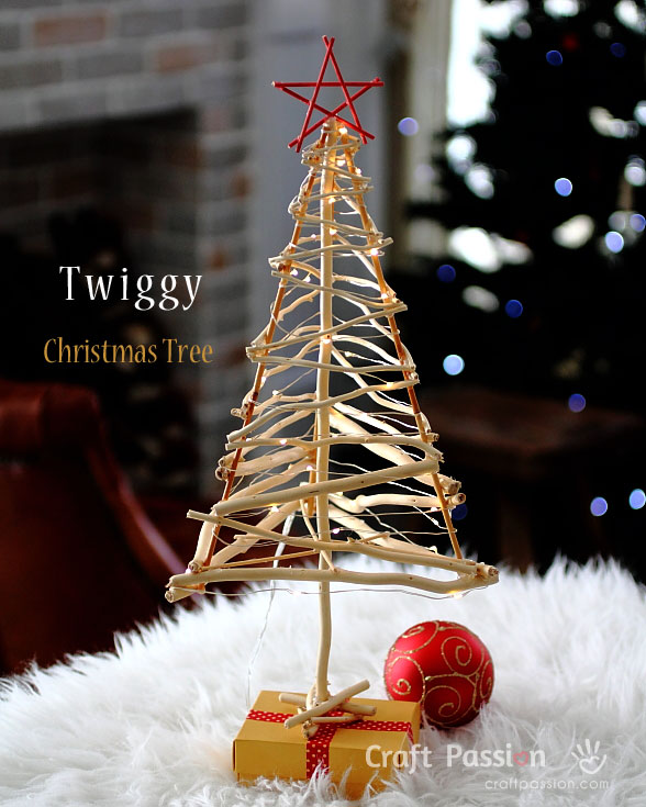 Make a Twig Christmas Tree » Dollar Store Crafts