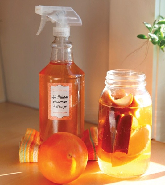 make natural orange cinnamon cleaner