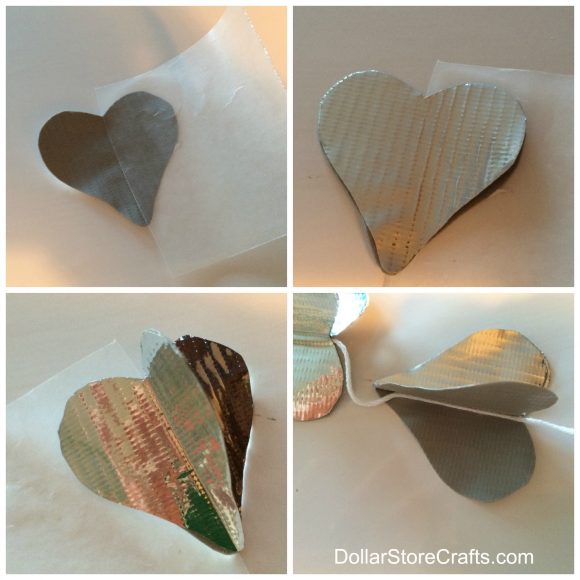 How to make a 3D duct tape heart