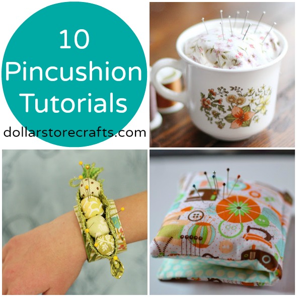 10 Clever Pincushion Tutorials - Dollar store crafts