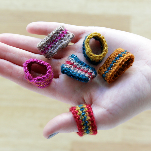 Make Crocheted Rings » Dollar Store Crafts