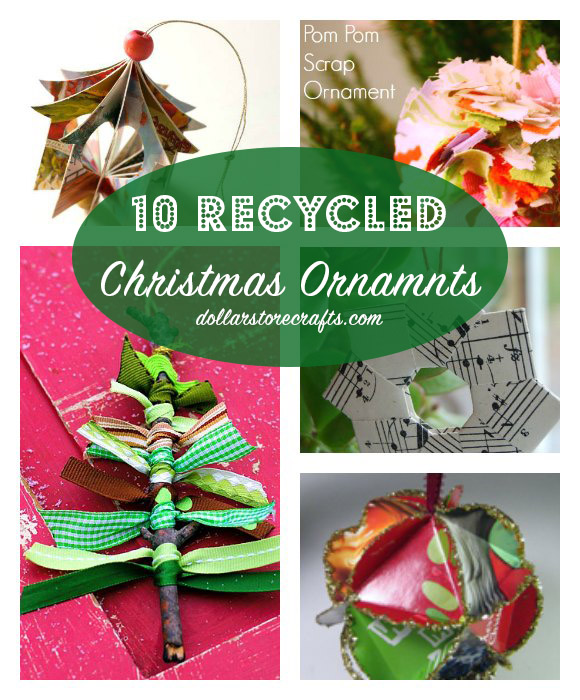 10 DIY Recycled Christmas Ornaments