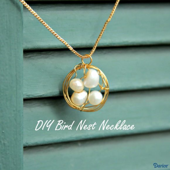 DIY Bird Nest Necklace