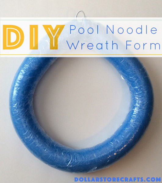 DIY Pool Noodle Wreath Form - There are a million ways to make a wreath, and one of our favorites methods uses a pool noodle as an inexpensive wreath form. 