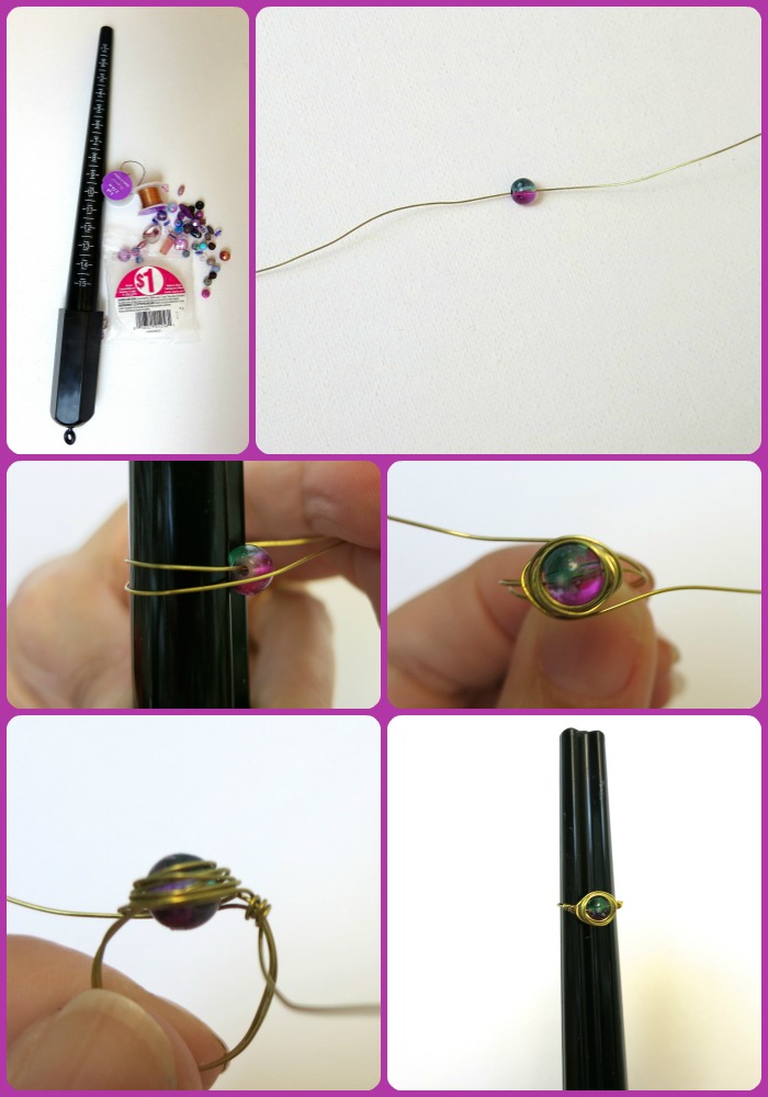 Wire wrapped ring tutorial