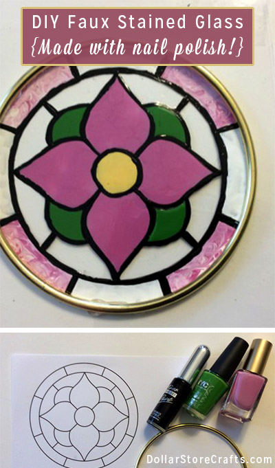 Faux Stained Glass Suncatcher - Use clear plastic containers to create faux stained glass suncatchers! They are as easy to make as they are pretty to look at.
