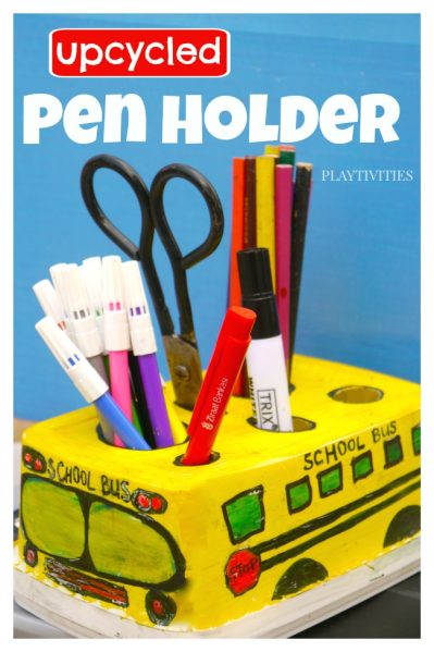 DIY School Bus Pencil Holder