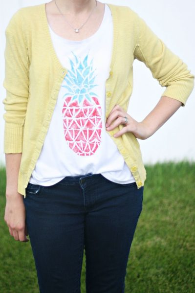 Stamped Pineapple Shirt