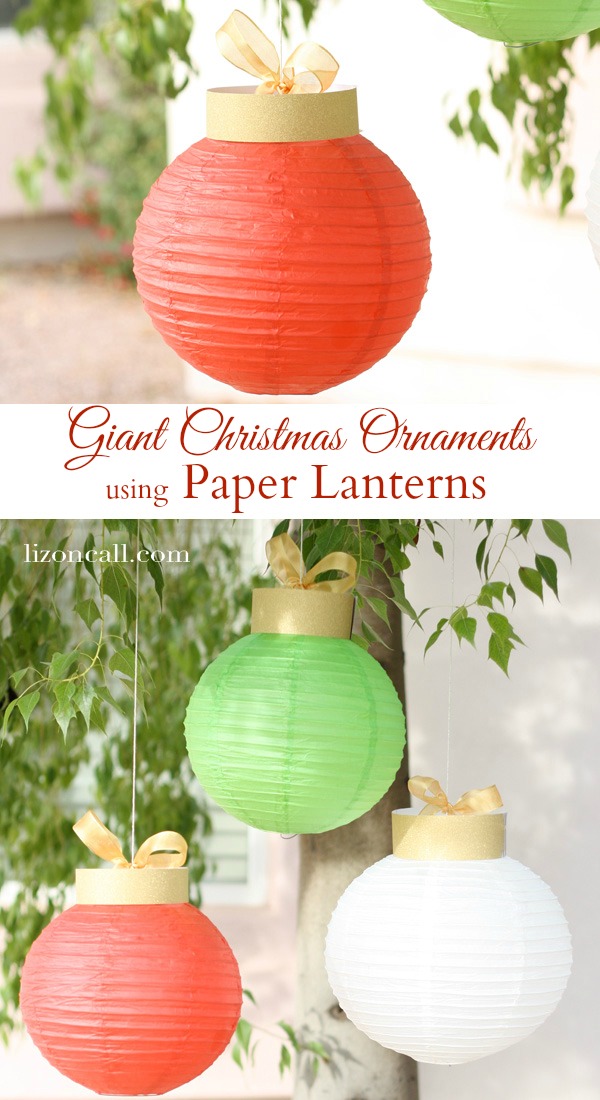 Paper Lantern Christmas Ornaments