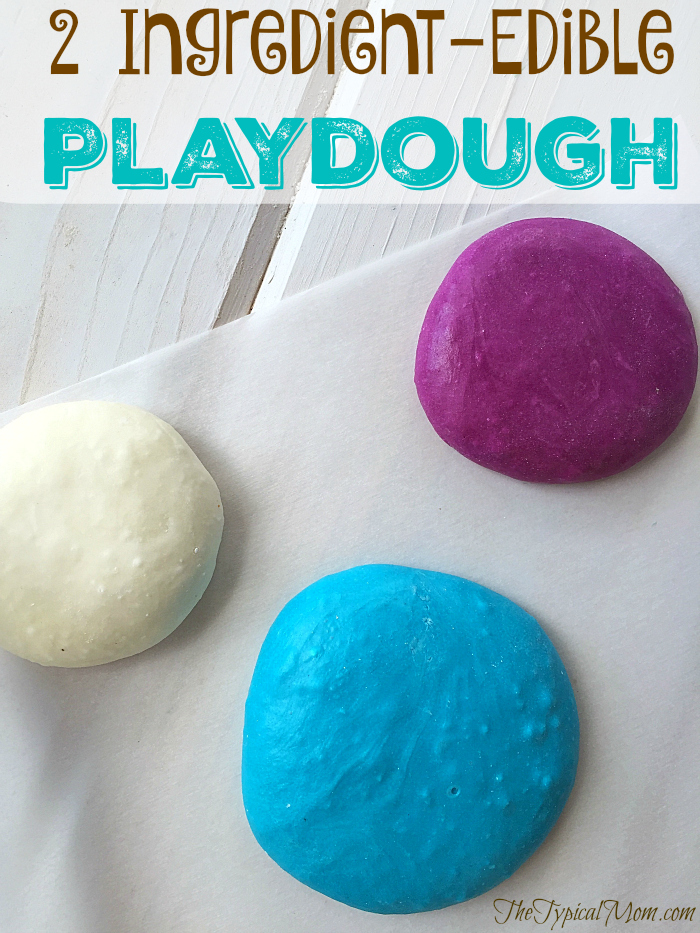 2 ingredient edible play dough