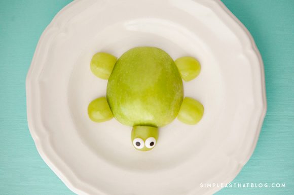 Make an Apple Turtle Snack