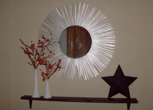 silver starburst mirror