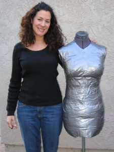 duct tape dress form