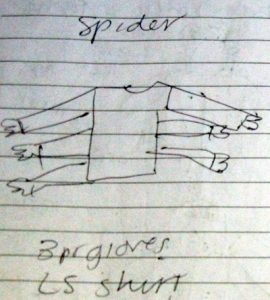 costume sketch - spider