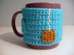 "Cup of Tea" Chrocheted Mug Cozy by Rhonda Greene