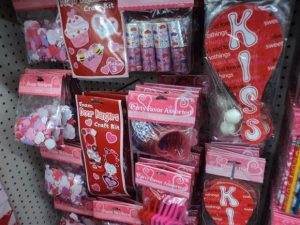 dollar store valentines section