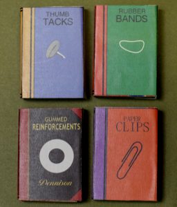 mini book cover matchboxes