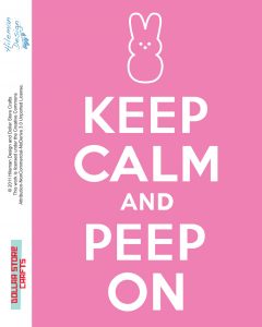 Keep Calm and Peep On - Pink