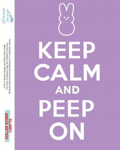 Keep Calm and Peep On - Purple