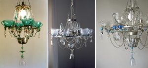 kitchen dish chandeliers