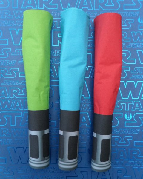 Make Lightsaber Silverware Rolls » Dollar Store Crafts
